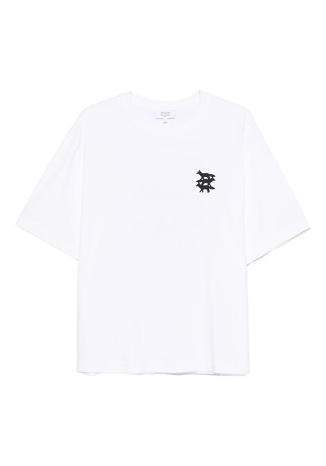 t-shirt stint fox uomo bianca MAISON KITSUNÉ | PM00103KJ0119P100